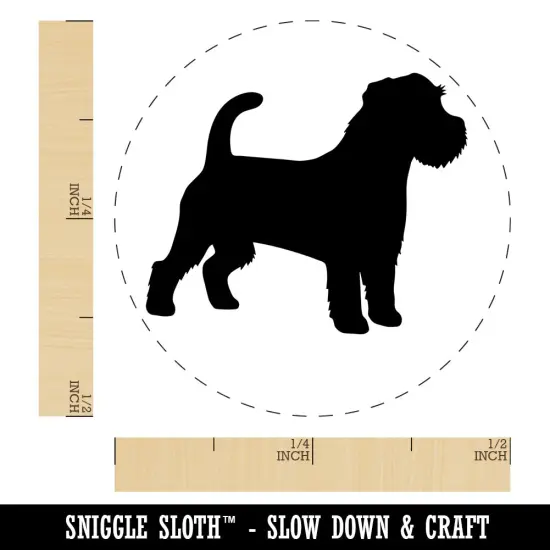 Rough Coated Jack Russell Terrier Parson Dog Solid Self-Inking Rubber Stamp for Stamping Crafting Planners Pink {1}