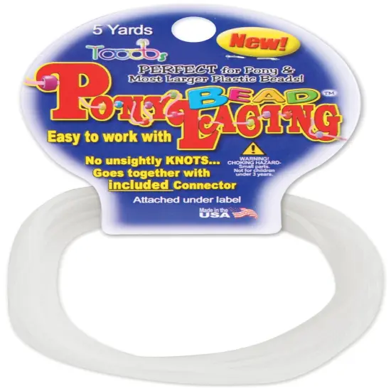 Pony Bead Lacing 2mmX5yd {2}