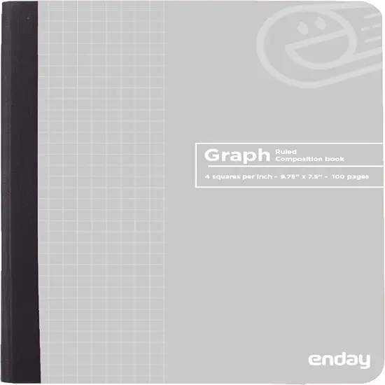 Enday 100 Ct. Premium Quad-Ruled Composition Book Pink {3}