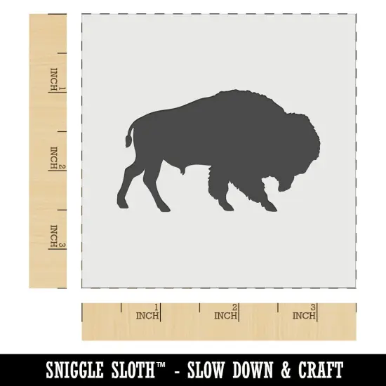 American Buffalo Bison Solid Wall Cookie DIY Craft Reusable Stencil {6}