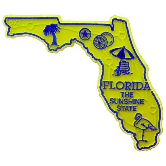 Florida Refrigerator Magnet 2" {1}