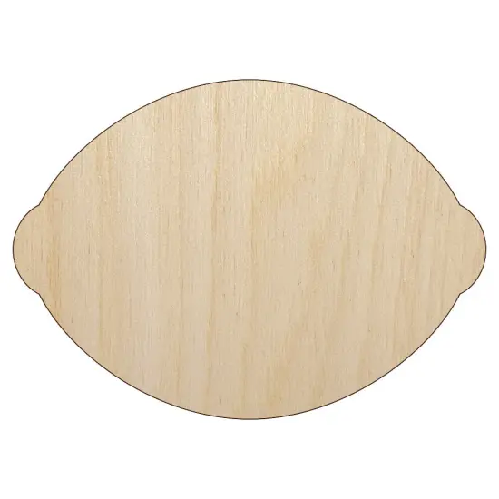 Lemon Fruit Solid Unfinished Wood Shape Piece Cutout for DIY Craft Projects {1}