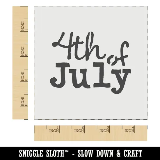 4th Fourth of July Fun Text Wall Cookie DIY Craft Reusable Stencil {6}