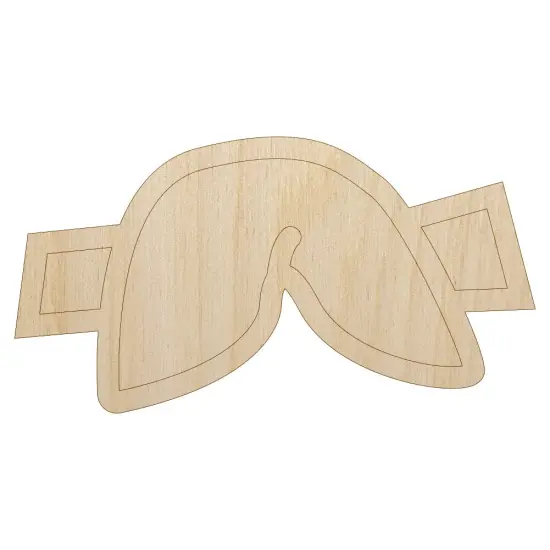 Fortune Cookie Doodle Unfinished Wood Shape Piece Cutout for DIY Craft Projects {7}