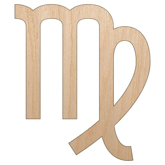 Virgo Horoscope Astrological Zodiac Sign Unfinished Wood Shape Piece Cutout for DIY Craft Projects {7}