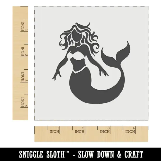 Beautiful Mythological Mermaid Wall Cookie DIY Craft Reusable Stencil {7}