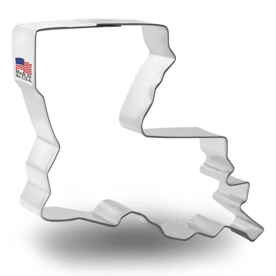 CookieCutter.Com Louisiana Cookie Cutter 3.5 Inch &ndash;Tin Plated Steel Cookie Cutters &ndash; Made in the USA {1}