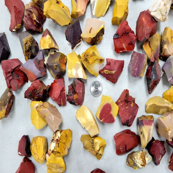Rough Mookaite Jasper Crystal Stones - Bulk Raw Crystals {3}