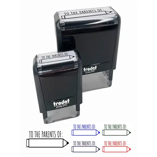 To the Parents Of Signature School Teacher Pencil Fill-in Self-Inking Rubber Stamp Ink Stamper for Business Office Purple {1}