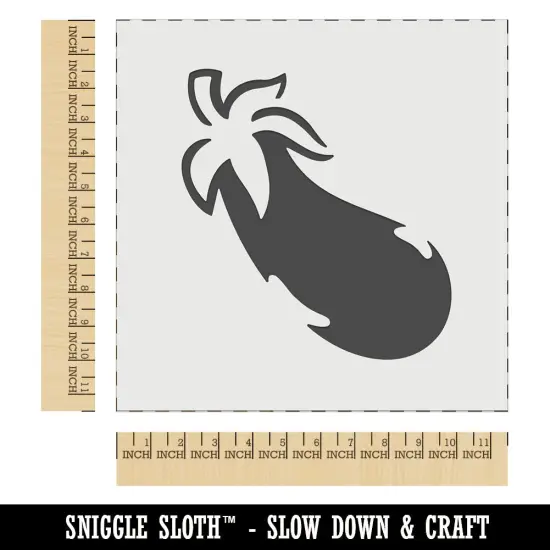 Eggplant Garden Vegetable Wall Cookie DIY Craft Reusable Stencil {1}