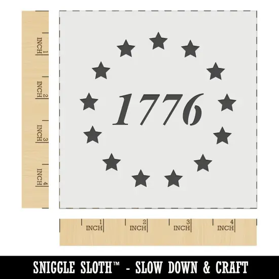 1776 Betsy Ross Flag Stars USA United States of America Wall Cookie DIY Craft Reusable Stencil {7}