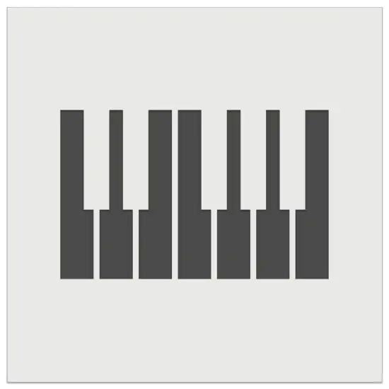 Piano Keys Octave Wall Cookie DIY Craft Reusable Stencil {2}