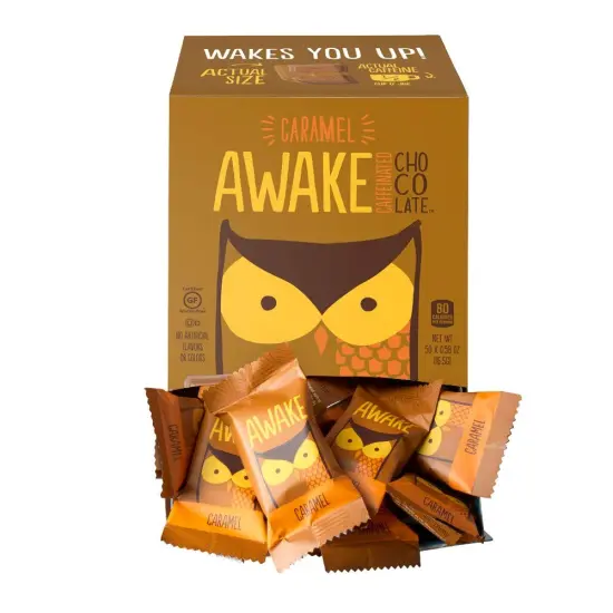 Caffeinated Chocolate Bites, Energy Snack (Case of 50) {1}