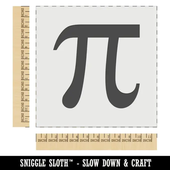 Pi Symbol Wall Cookie DIY Craft Reusable Stencil {1}
