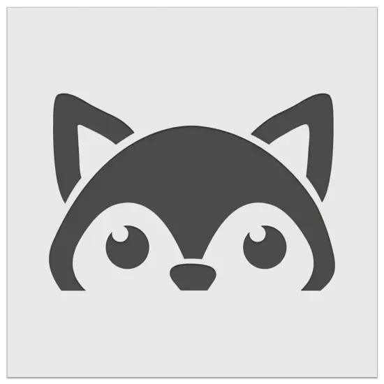 Peeking Fox Wall Cookie DIY Craft Reusable Stencil {7}