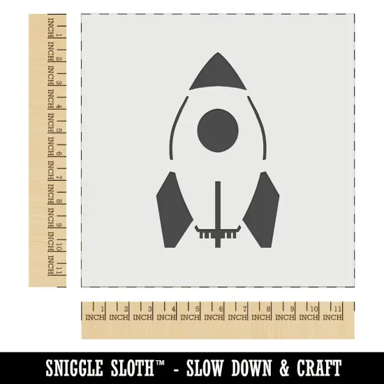 Rocket Space Ship Wall Cookie DIY Craft Reusable Stencil {1}