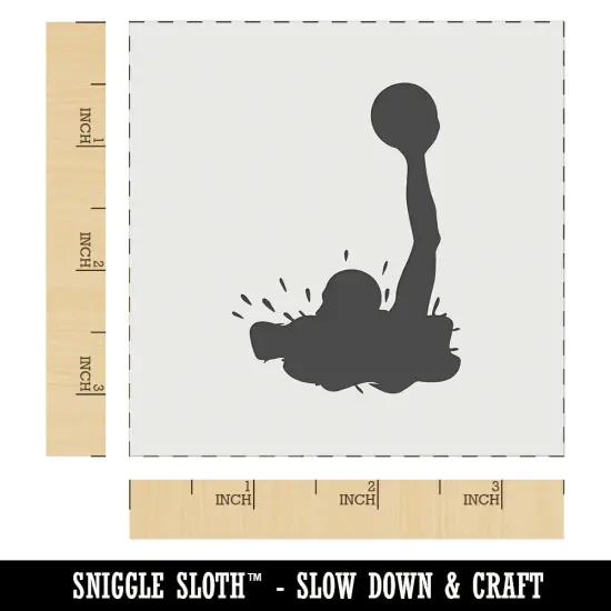 Water Polo Solid Wall Cookie DIY Craft Reusable Stencil {5}