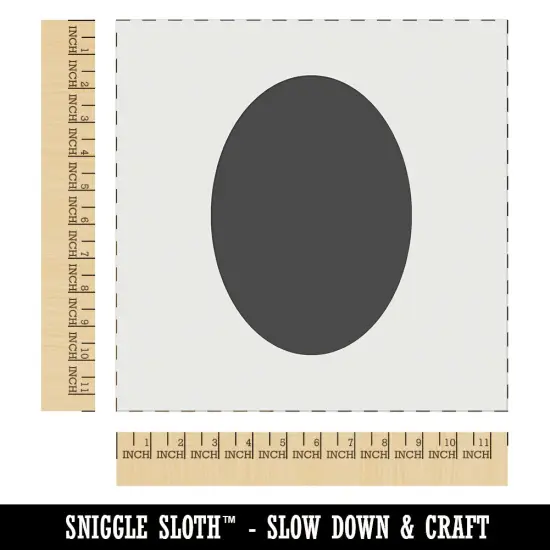 Oval Solid Wall Cookie DIY Craft Reusable Stencil {1}