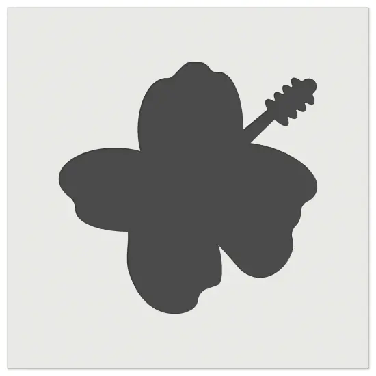 Hibiscus Hawaii Tropical Flower Solid Wall Cookie DIY Craft Reusable Stencil {7}