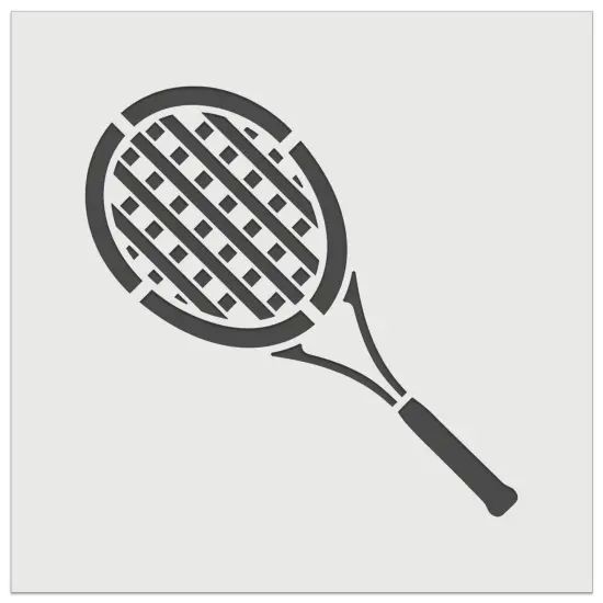 Tennis Racket Racquet Sports Wall Cookie DIY Craft Reusable Stencil {7}