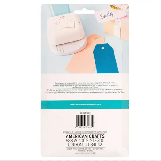 We R Memory Keepers 3-in-1 Angled Tag Punch 60000038 by American Crafts {5}