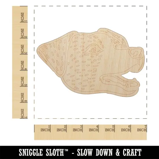 Jack Russell Terrier Dog Head Unfinished Wood Shape Piece Cutout for DIY Craft Projects {1}