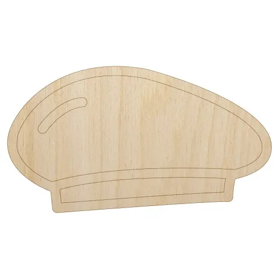 Beret Hat Doodle Unfinished Wood Shape Piece Cutout for DIY Craft Projects {2}