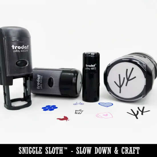 Pillow Sleep Doodle Self-Inking Rubber Stamp for Stamping Crafting Planners Yellow {4}