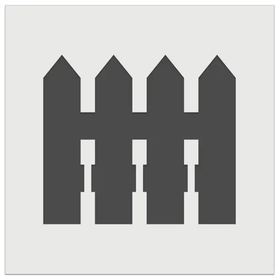 Picket Fence Solid Wall Cookie DIY Craft Reusable Stencil {7}