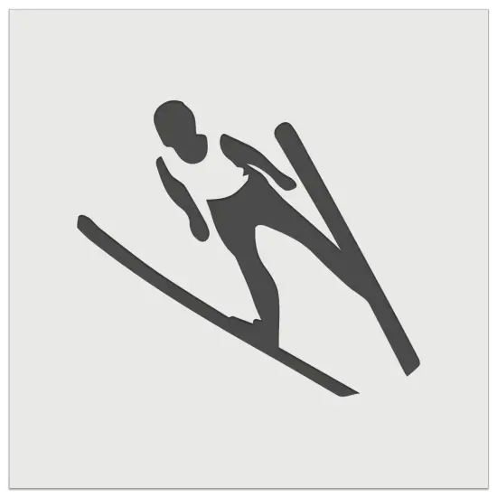 Ski Jumping Jumper Wall Cookie DIY Craft Reusable Stencil {2}