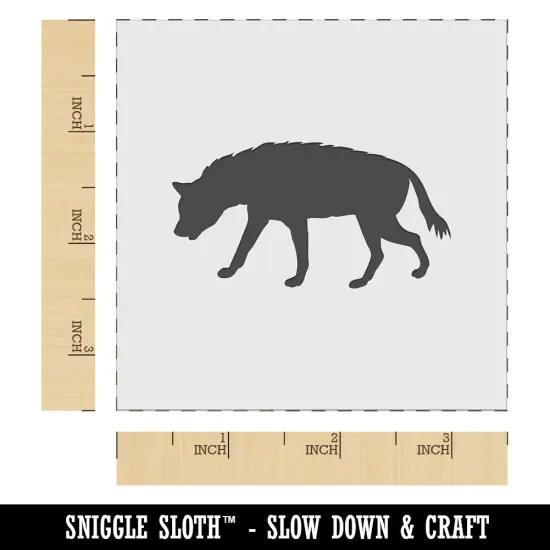Hyena Solid Wall Cookie DIY Craft Reusable Stencil {5}