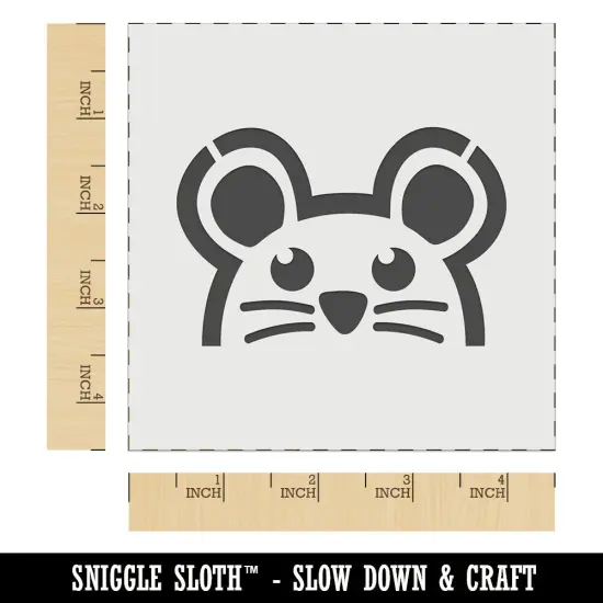 Peeking Mouse Wall Cookie DIY Craft Reusable Stencil {6}