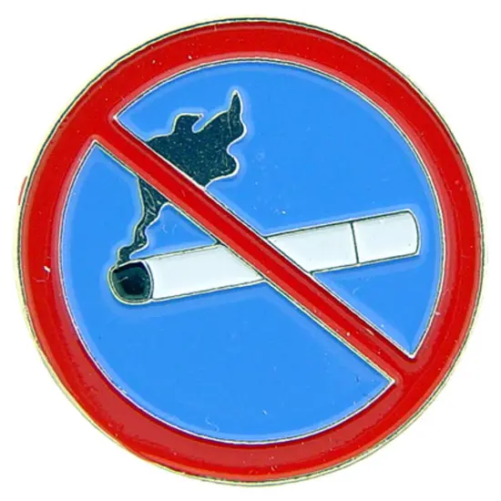 No Smoking Pin 1" {1}
