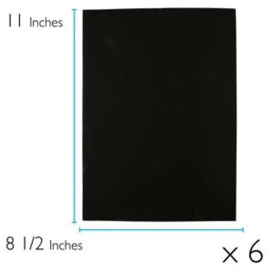 Lacy's Stiff Stuff 8.5 x 11 inches Beading Foundation, Black (6 sheets) {3}