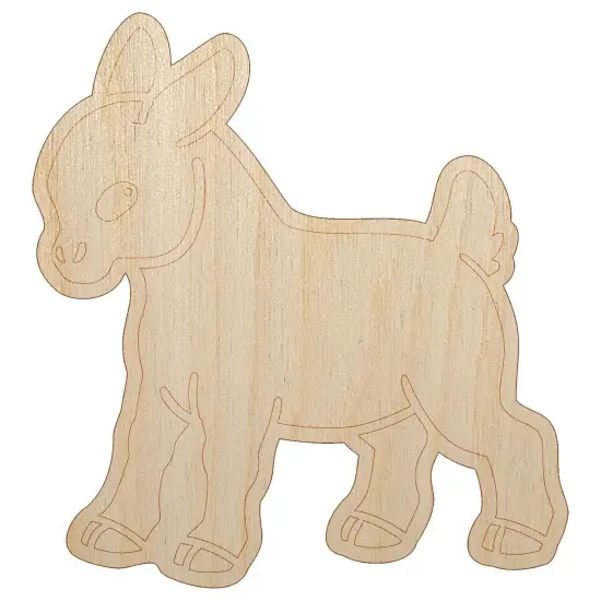 Cute Baby Goat Unfinished Wood Shape Piece Cutout for DIY Craft Projects {7}