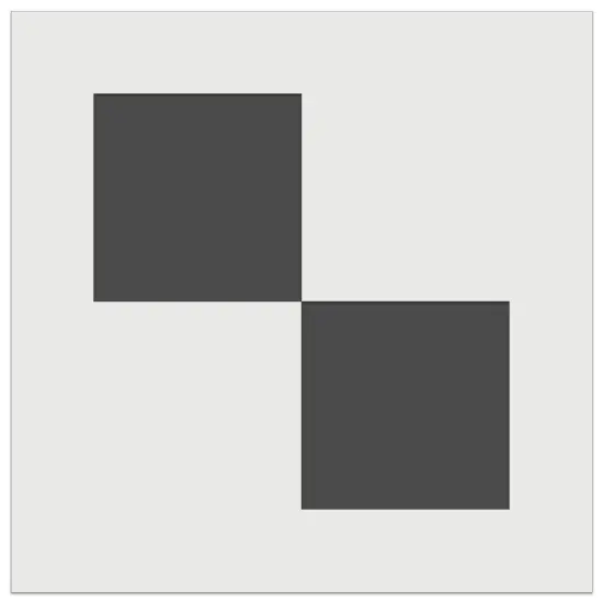 Two Squares for Checkerboard Pattern Wall Cookie DIY Craft Reusable Stencil {2}