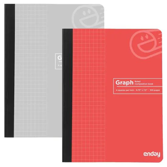 Enday 100 Ct. Premium Quad-Ruled Composition Book Purple {4}