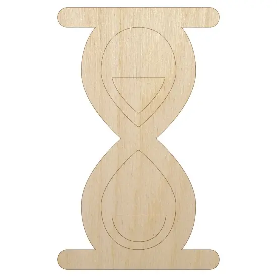 Sand Timer Unfinished Wood Shape Piece Cutout for DIY Craft Projects {7}