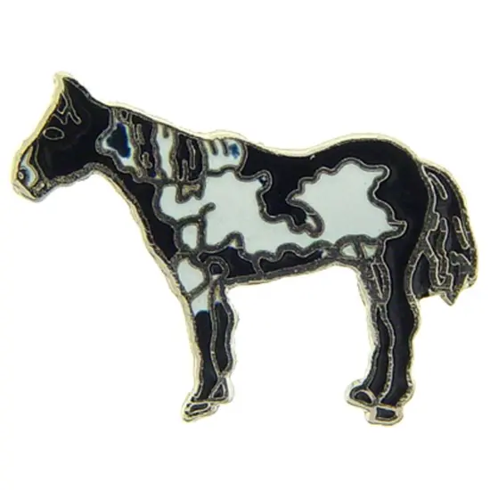 Pinto Horse Pin 1" {1}