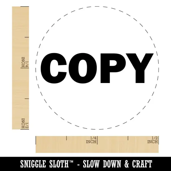 Copy Bold Text Solid Self-Inking Rubber Stamp for Stamping Crafting Planners Yellow {1}