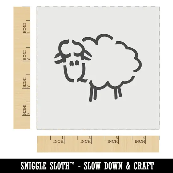 Sheep Doodle Wall Cookie DIY Craft Reusable Stencil {7}