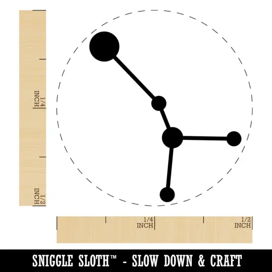 Cancer Zodiac Star Constellations Self-Inking Rubber Stamp Ink Stamper for Stamping Crafting Planners Green {1}