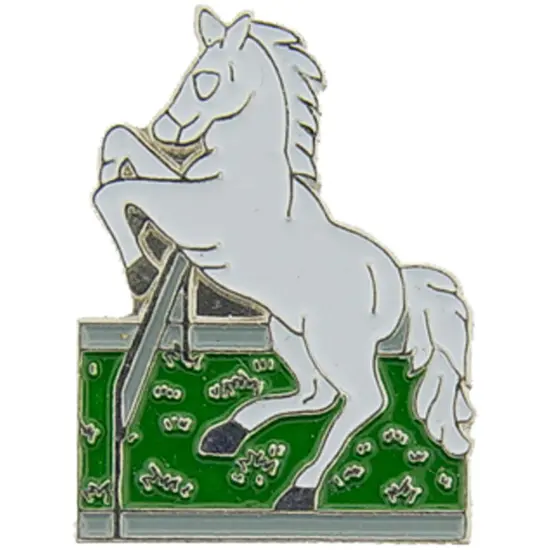 Horse Pin White 1" {1}