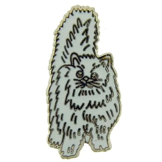 Persian Cream Cat Pin 1" {1}