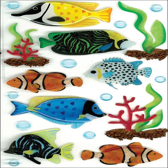 Jolee's Boutique Tropical Fish Large Dimensional Stickers {1}