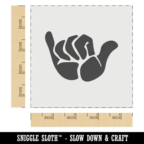Shaka Hang Loose Surfer Sign Wall Cookie DIY Craft Reusable Stencil {6}