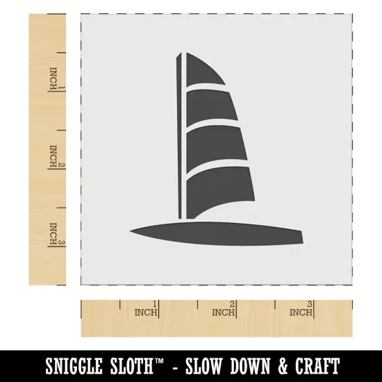 Windsurfing Doodle Wall Cookie DIY Craft Reusable Stencil {5}