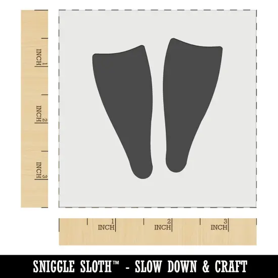 Scuba Snorkel Fins Wall Cookie DIY Craft Reusable Stencil {5}