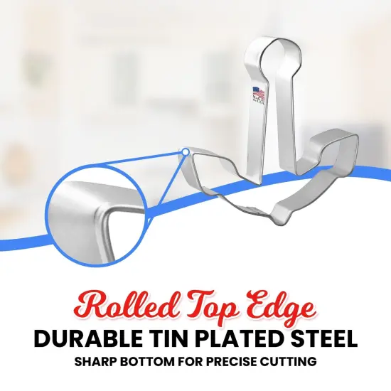 CookieCutter.Com Anchor Cookie Cutter 4.5 Inch &ndash;Tin Plated Steel Cookie Cutters &ndash; Made In The USA {4}