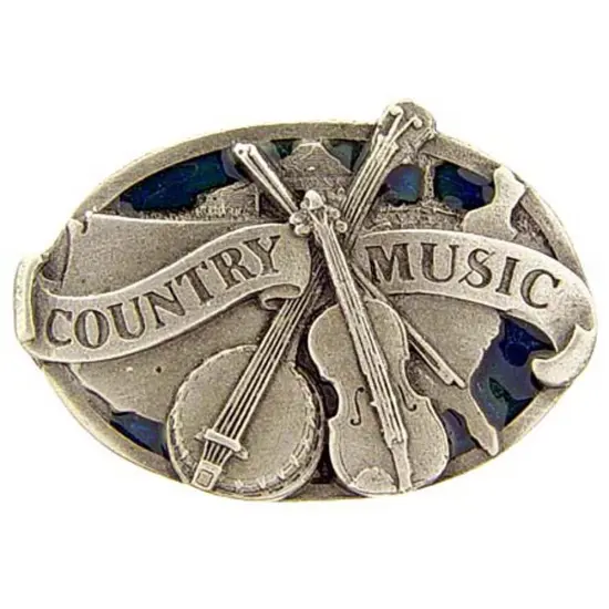Country Music Pin Pewter Pin 1" {1}